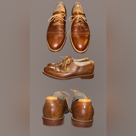 Classic “J Shoes” Hand Crafted Brown Leather Oxfords main image 4